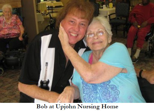 Bob Roweand a resident at Upjohn Nursing Home
